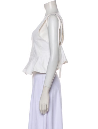 Alexis V-Neck Sleeveless Crop Top