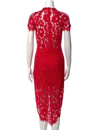 Alexis Lace Pattern Midi Length Dress