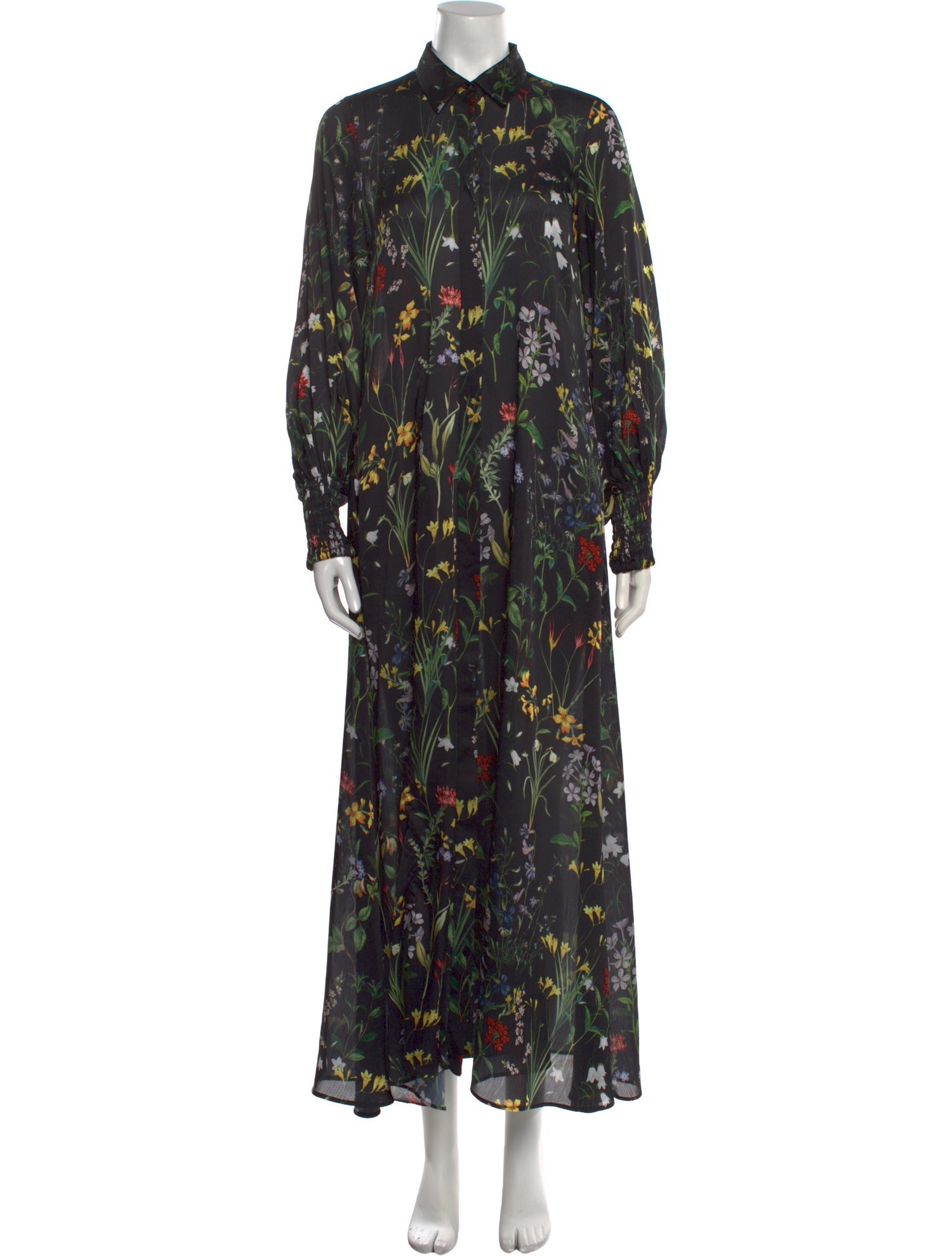 Alexis Floral Print Long Dress