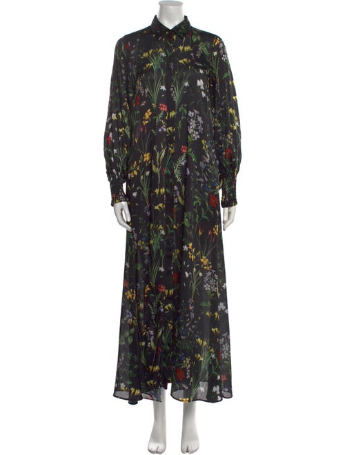 Alexis Floral Print Long Dress