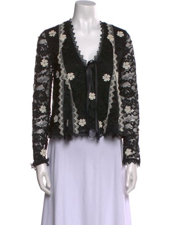 Alexis Lace Lace Pattern Blouse