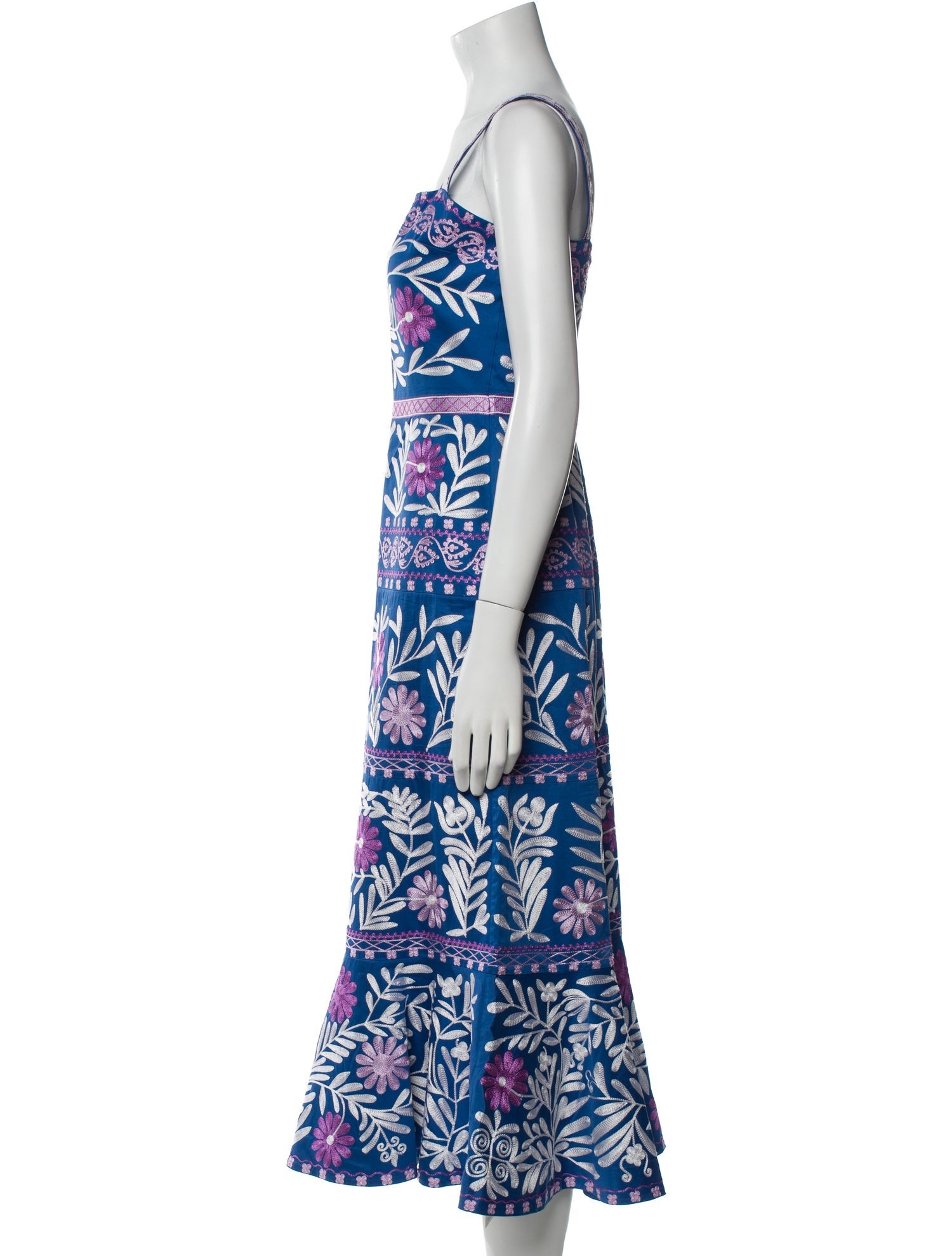 Alexis Floral Print Long Dress