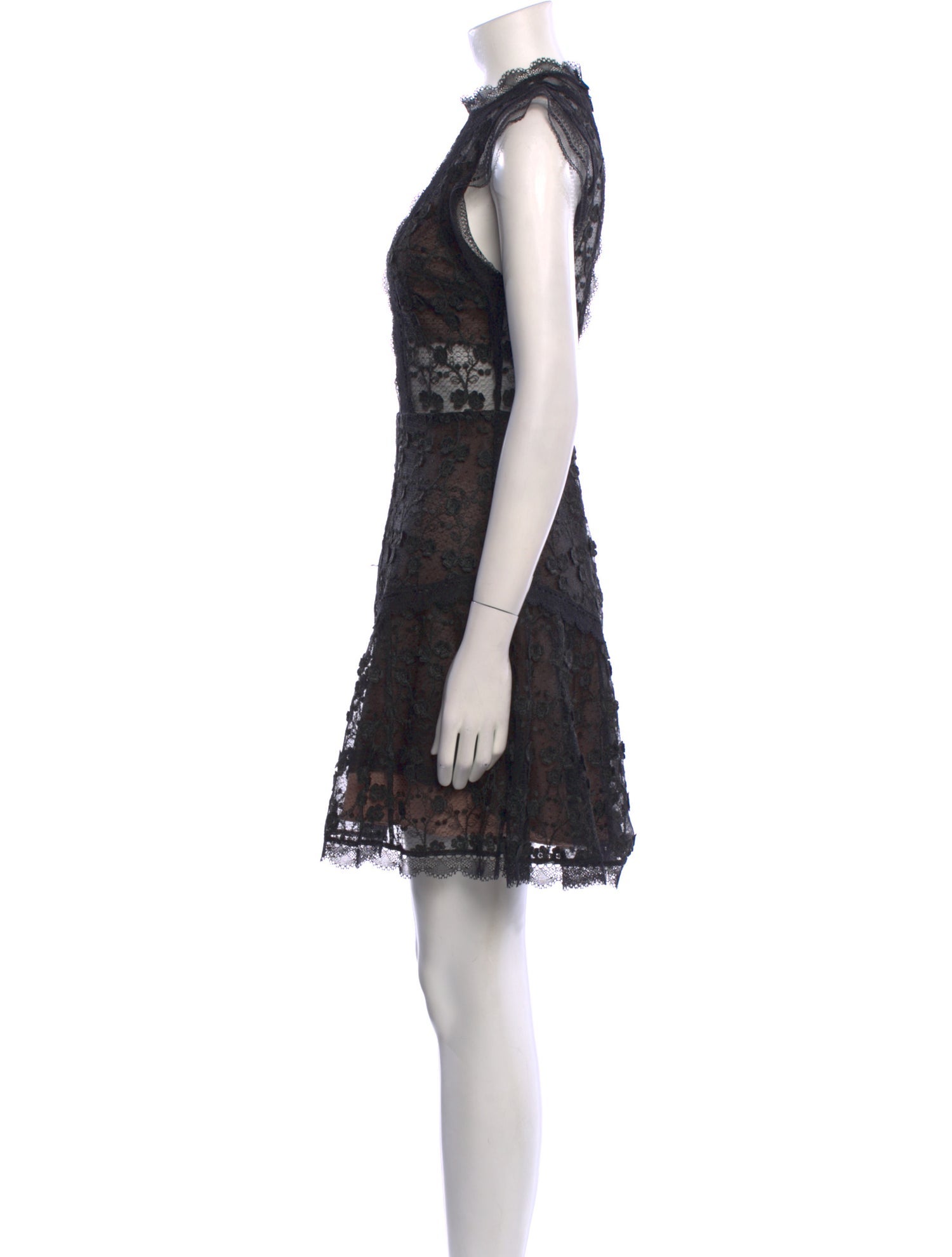 Alexis Lace Pattern Mini Dress