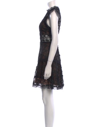 Alexis Lace Pattern Mini Dress