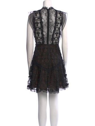 Alexis Lace Pattern Mini Dress