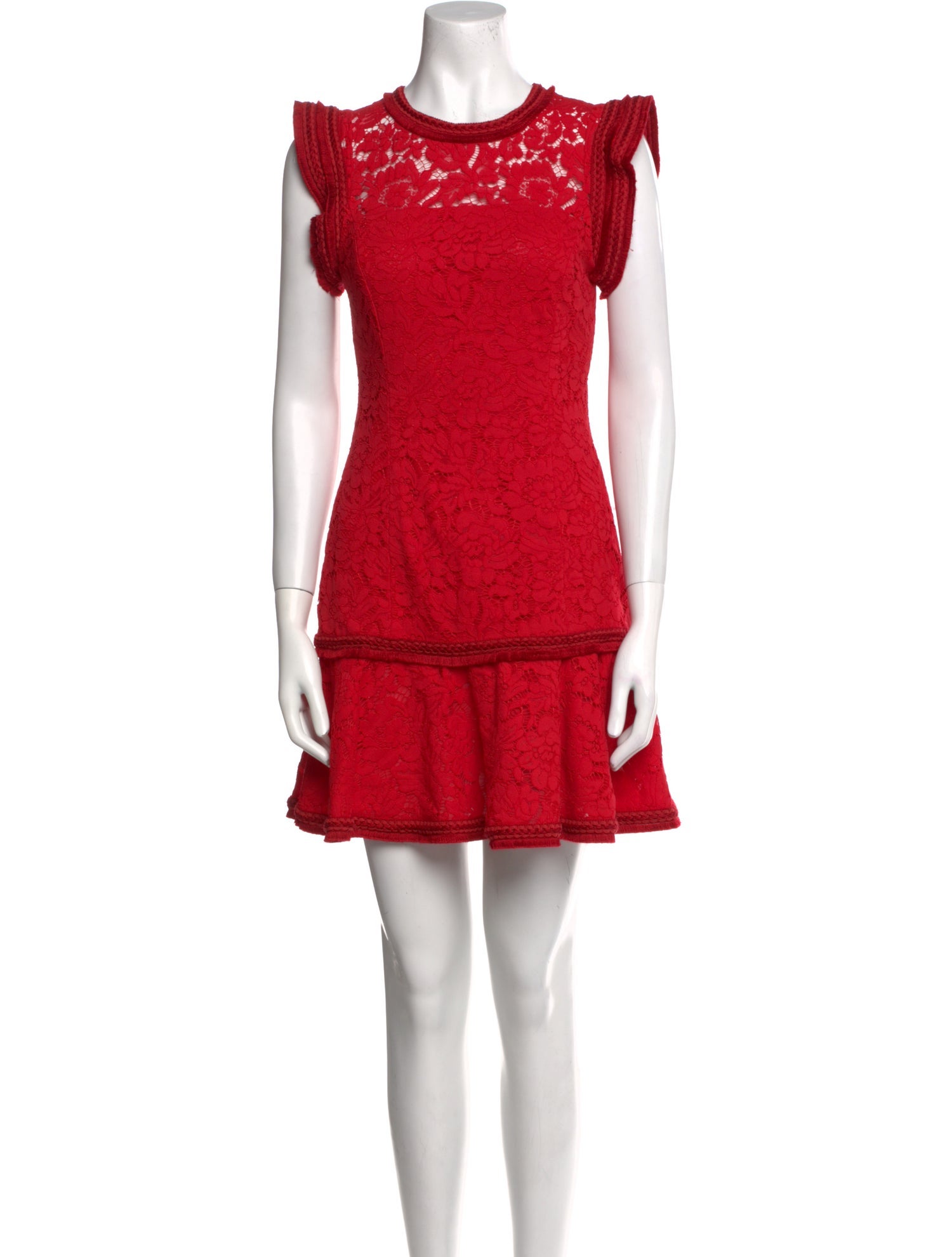 Alexis Lace Pattern Mini Dress