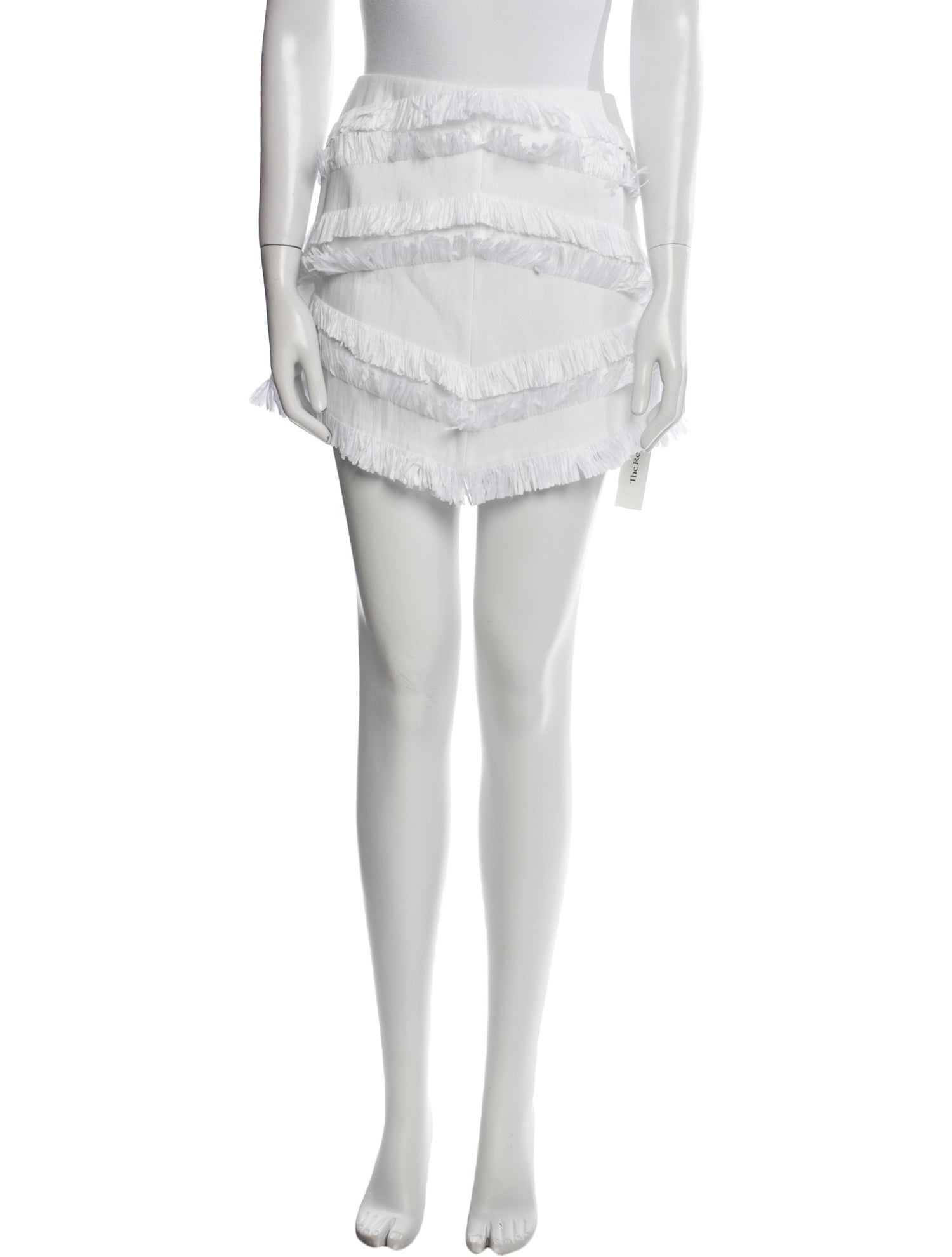 Alexis Fringe Trim Accent Mini Skirt w/ Tags