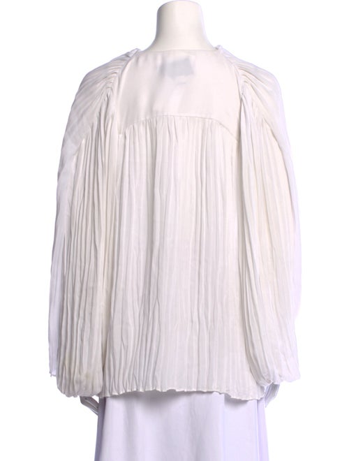 Alexis Striped Mock Neck Button-Up Top