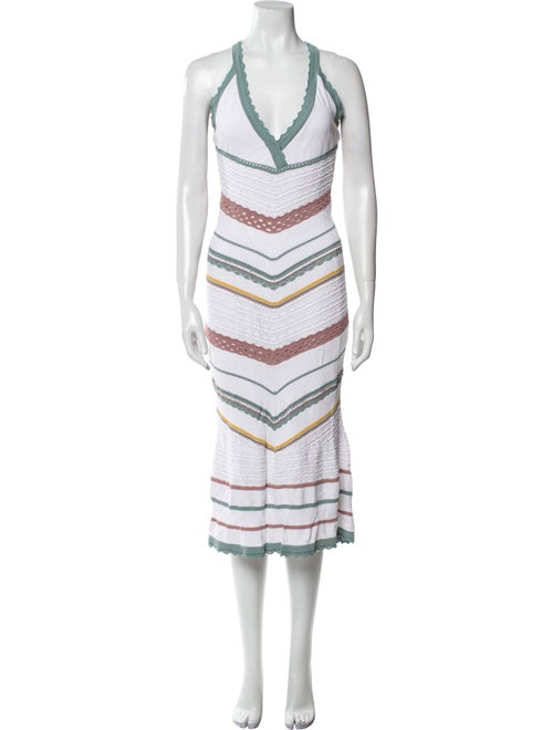 Alexis Striped Midi Length Dress