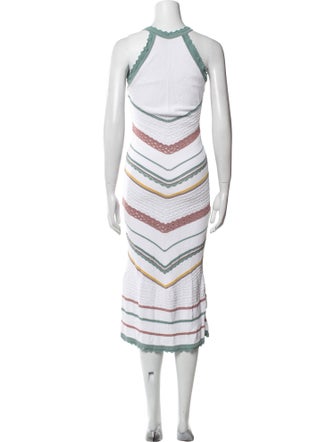 Alexis Striped Midi Length Dress