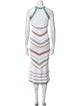 Alexis Striped Midi Length Dress