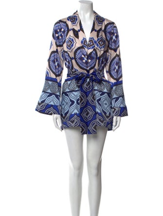 Alexis Printed V-Neck Romper