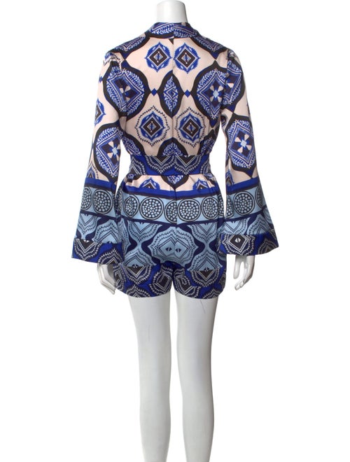 Alexis Printed V-Neck Romper