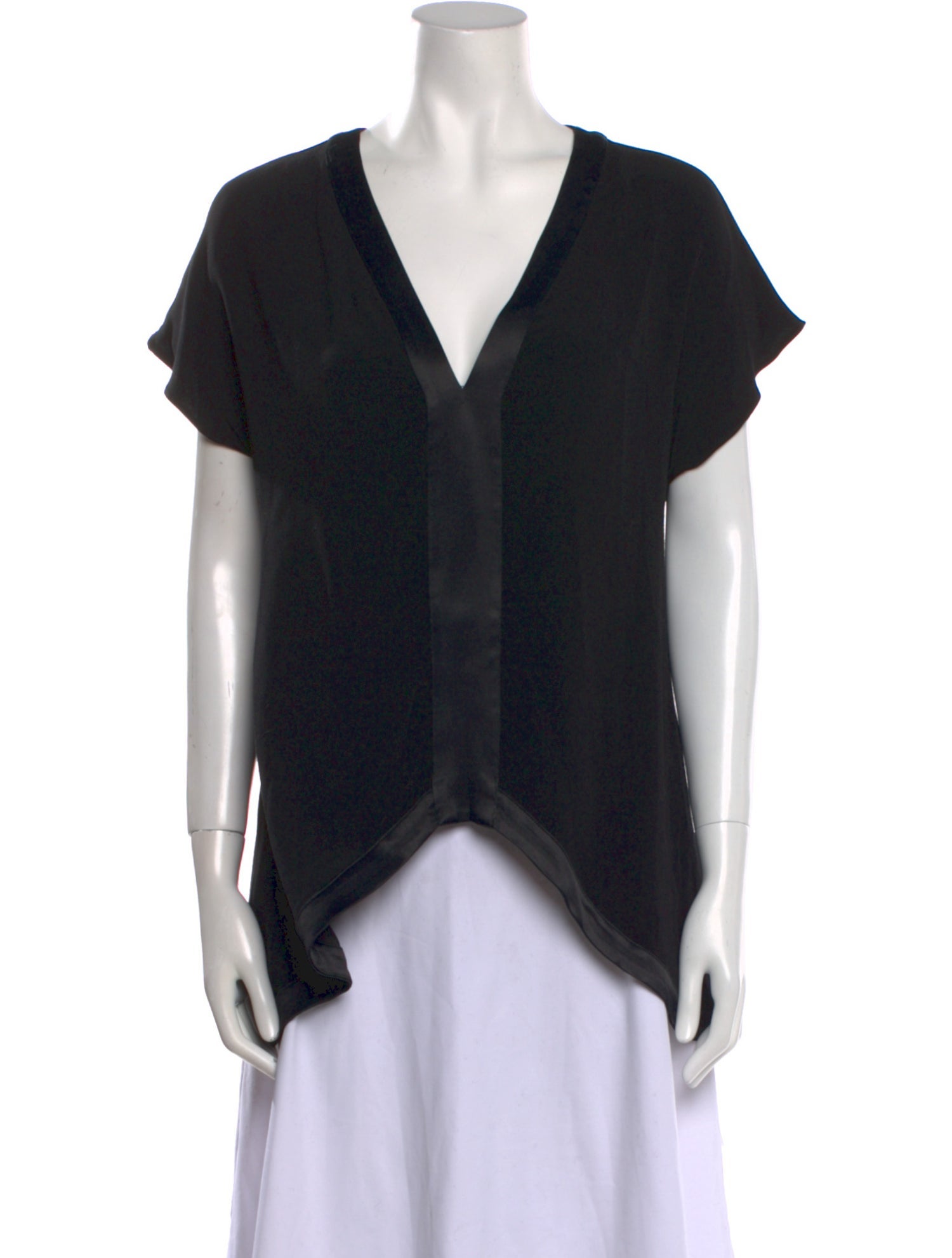 Alexis V-Neck Short Sleeve Blouse