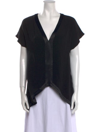 Alexis V-Neck Short Sleeve Blouse