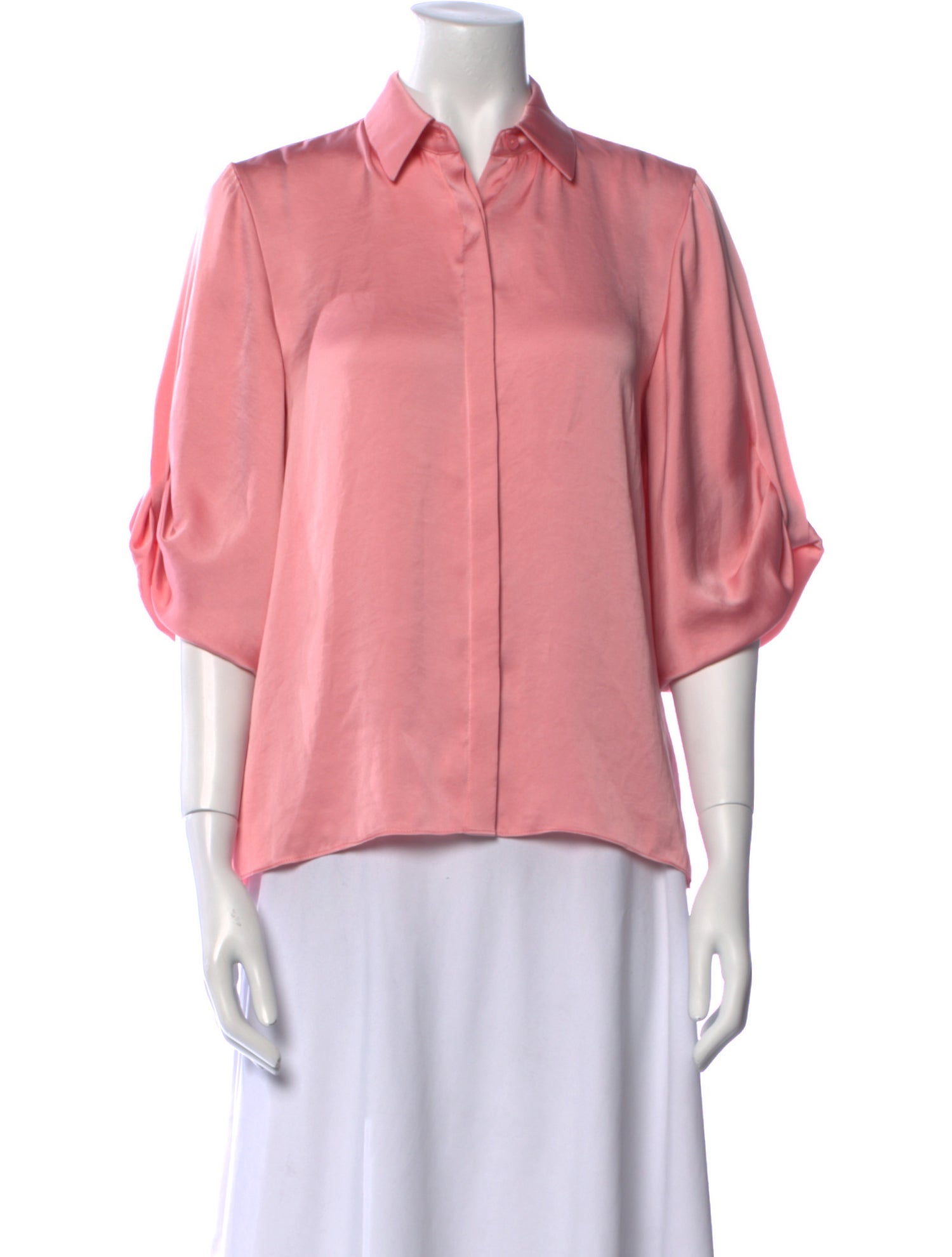 Alexis Three-Quarter Sleeve Button-Up Top