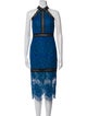 Alexis Lace Pattern Midi Length Dress