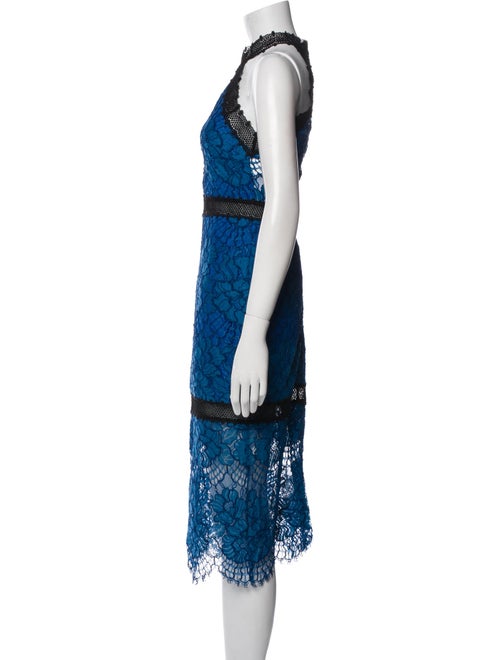 Alexis Lace Pattern Midi Length Dress
