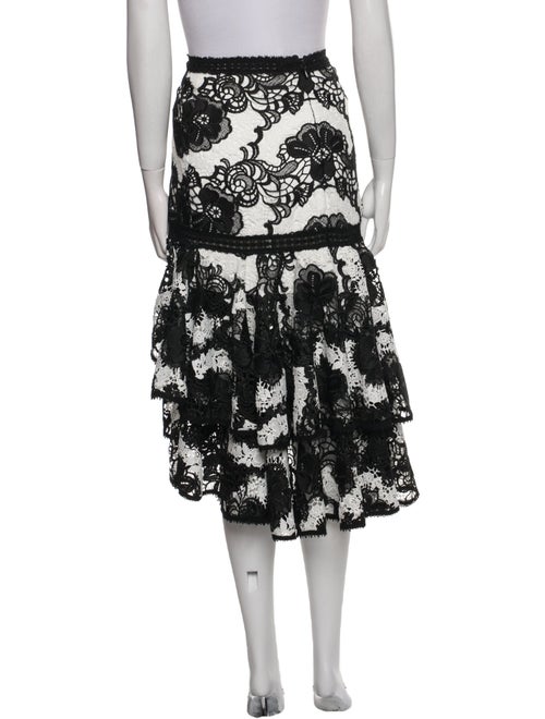 Alexis Lace Pattern Midi Length Skirt
