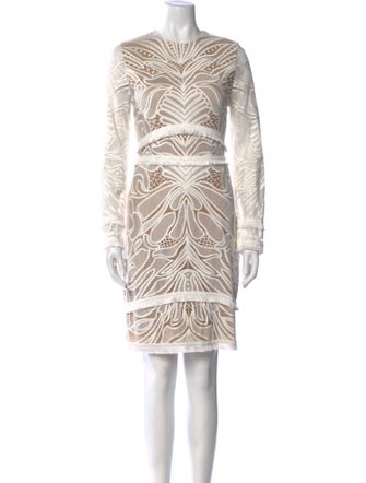 Alexis Printed Knee-Length Dress