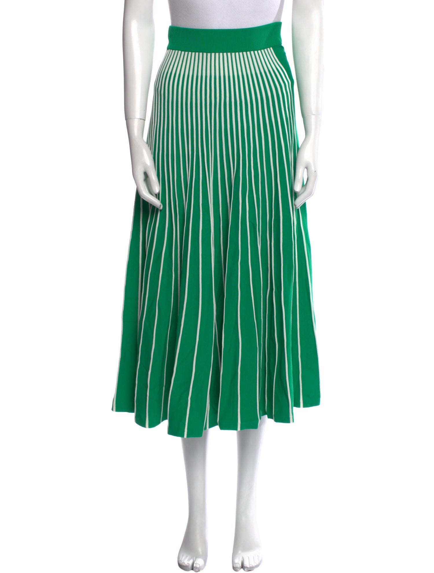 Alexis Striped Midi Length Skirt