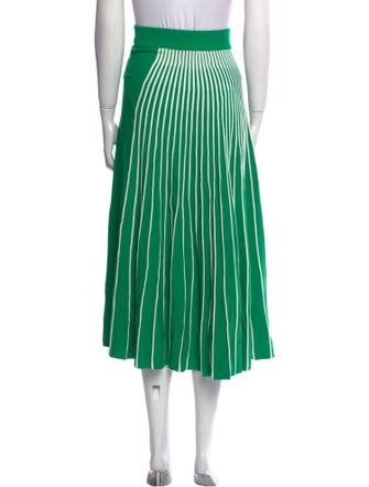 Alexis Striped Midi Length Skirt