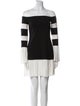 Alexis Colorblock Pattern Mini Dress