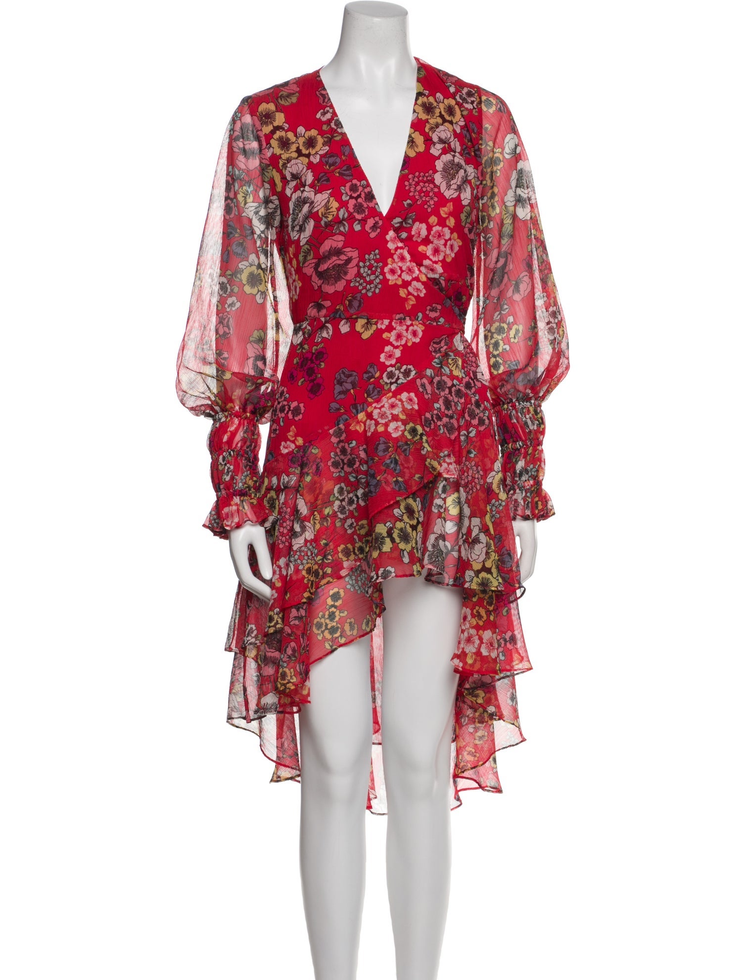 Alexis Floral Print Midi Length Dress