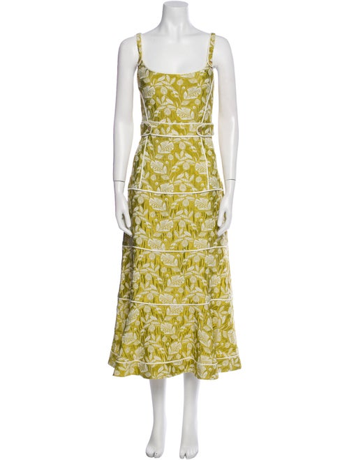 Alexis Printed Midi Length Dress