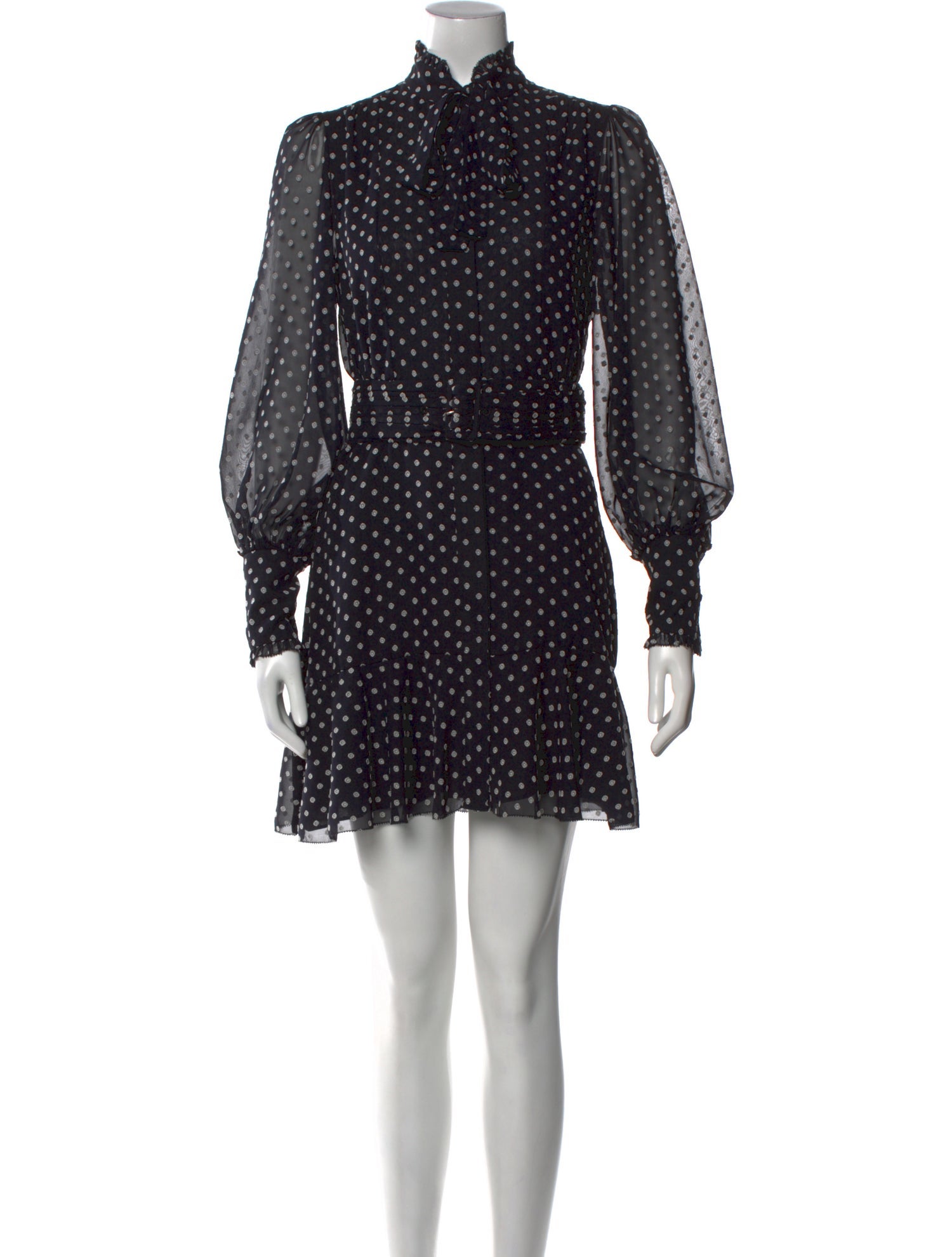 Alexis Polka Dot Print Mini Dress