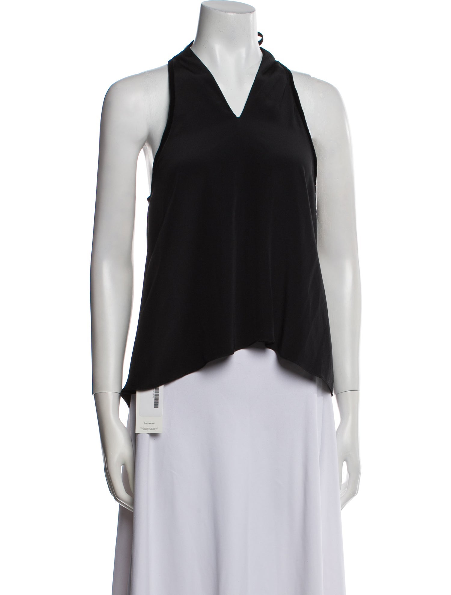 Alexis Silk V-Neck Crop Top