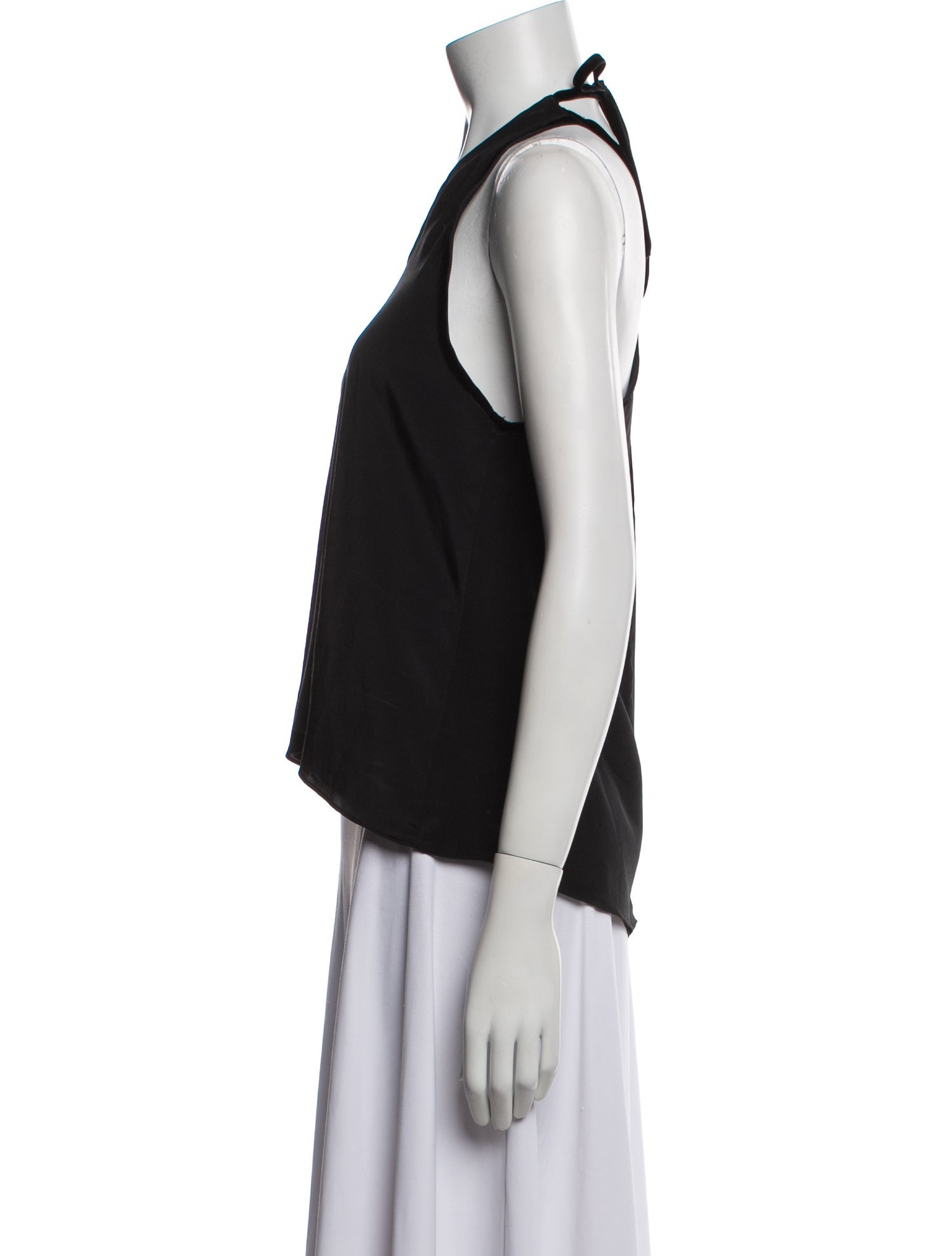 Alexis Silk V-Neck Crop Top