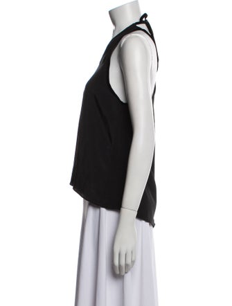 Alexis Silk V-Neck Crop Top