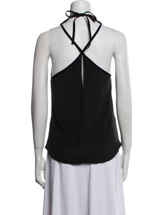 Alexis Silk V-Neck Crop Top