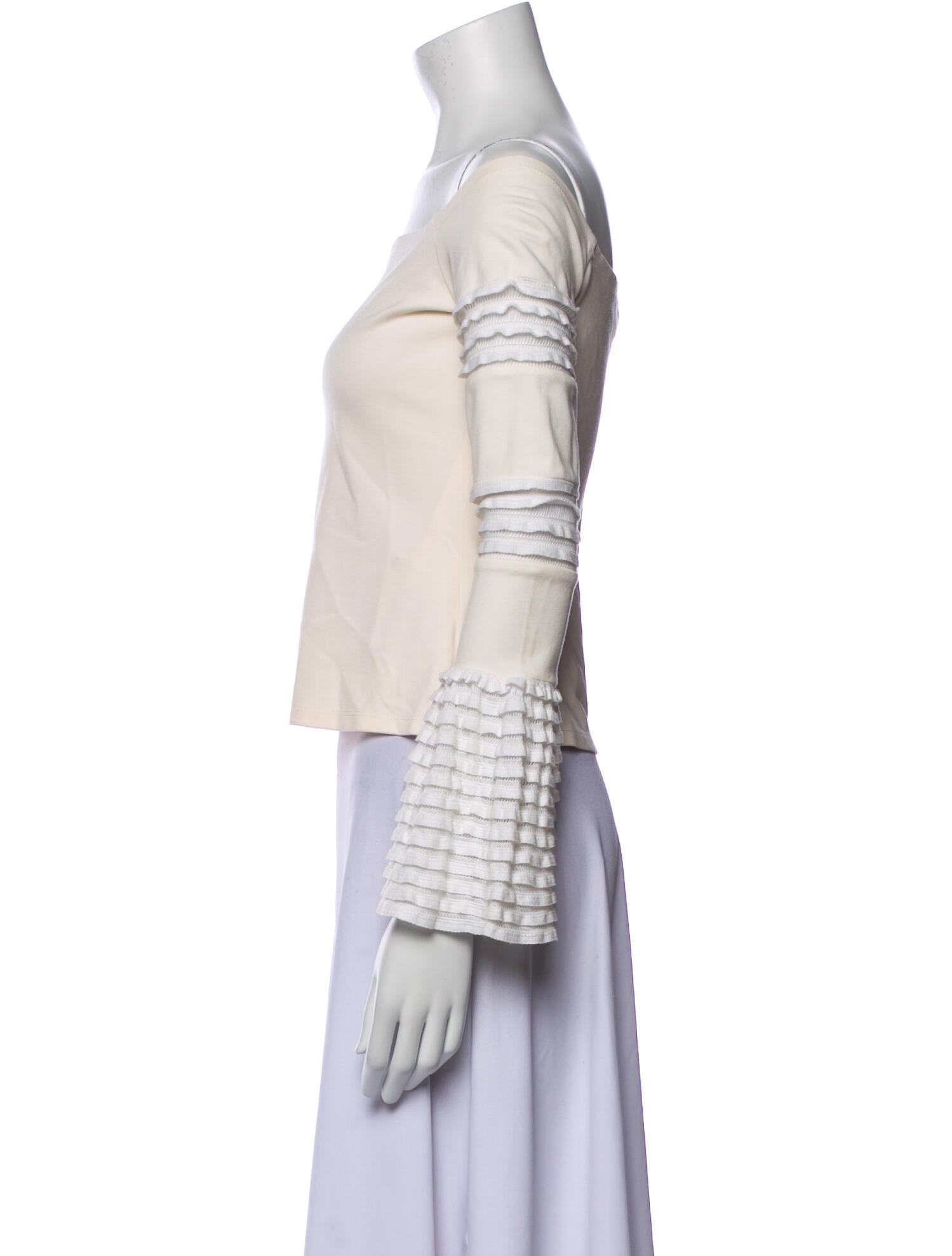 Alexis Off-The-Shoulder Long Sleeve Crop Top