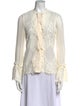 Alexis Lace Pattern Crew Neck Blouse