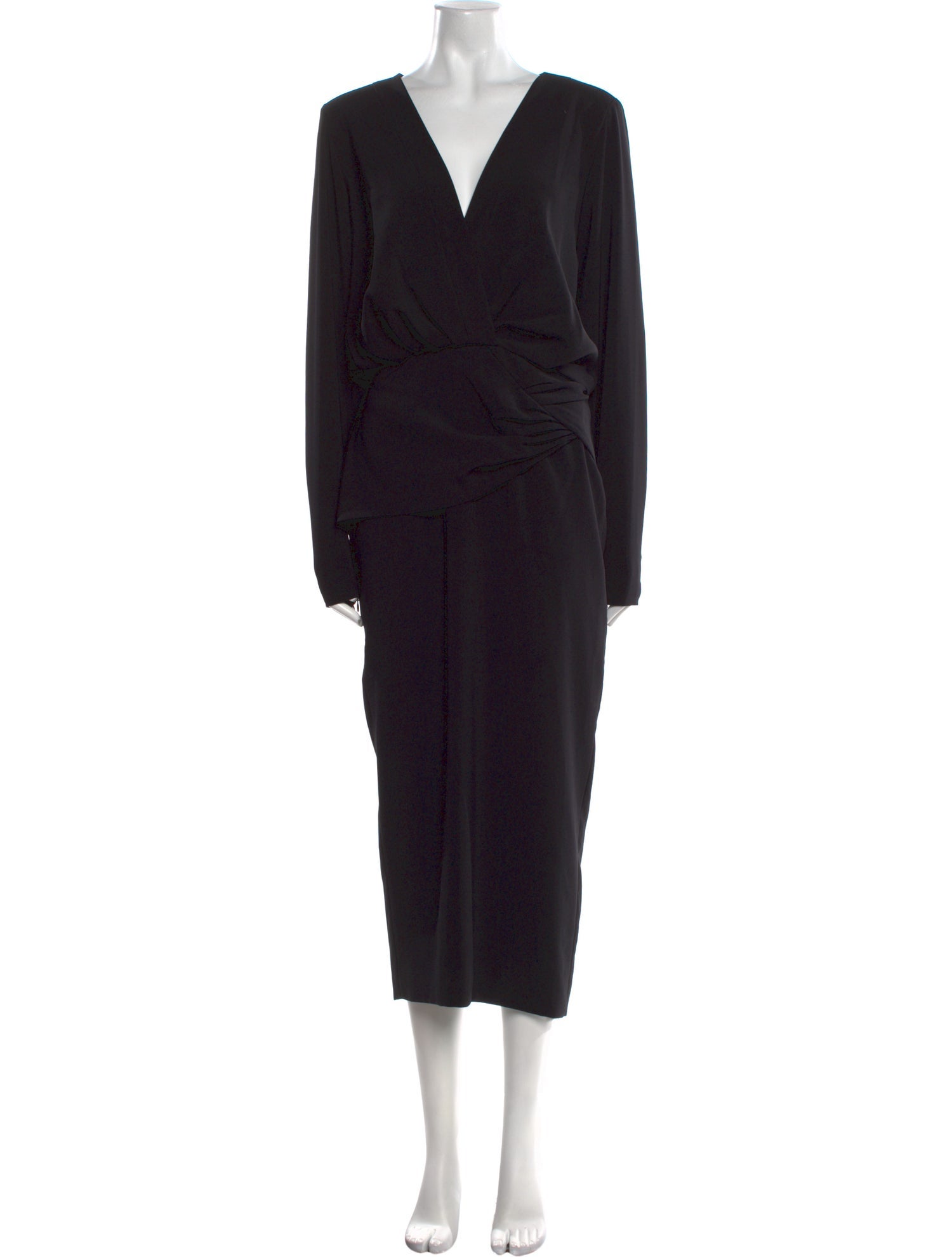 Alexis V-Neck Midi Length Dress