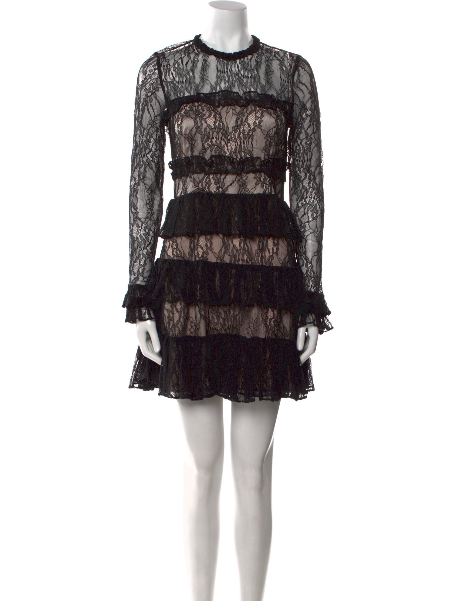 Alexis Lace Pattern Mini Dress