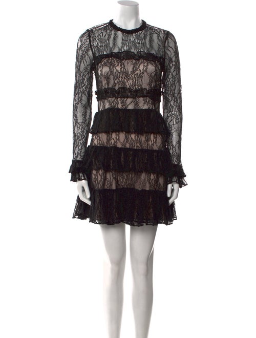 Alexis Lace Pattern Mini Dress