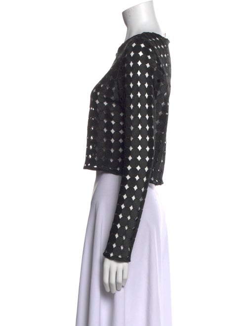 Alexis Scoop Neck Long Sleeve Crop Top