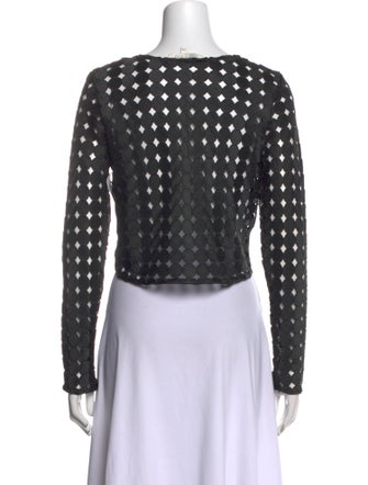 Alexis Scoop Neck Long Sleeve Crop Top