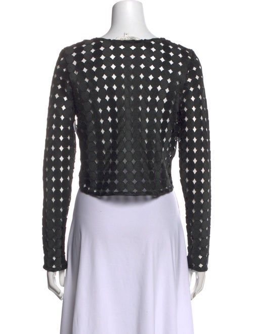 Alexis Scoop Neck Long Sleeve Crop Top