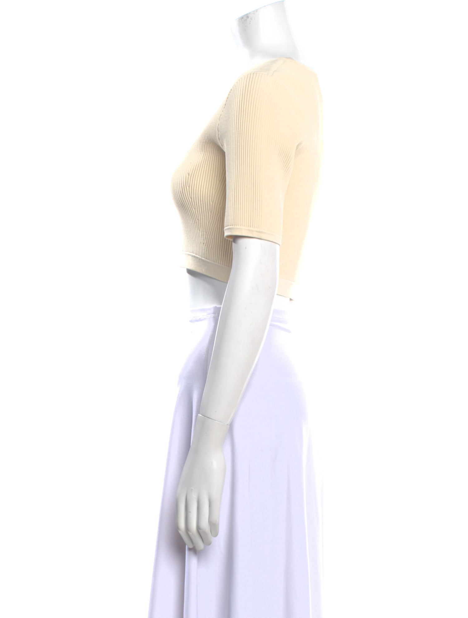 Alexis Square Neckline Short Sleeve Crop Top w/ Tags