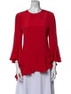 Alexis Silk Crew Neck Blouse