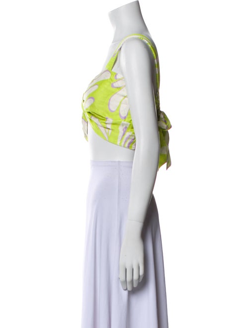 Alexis Printed Square Neckline Crop Top