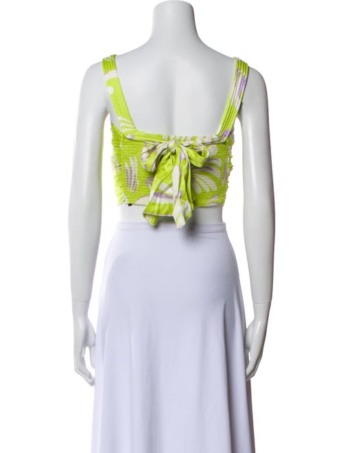 Alexis Printed Square Neckline Crop Top