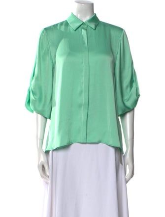 Alexis Three-Quarter Sleeve Button-Up Top