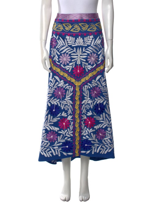 Alexis Floral Print Midi Length Skirt