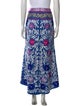 Alexis Floral Print Midi Length Skirt