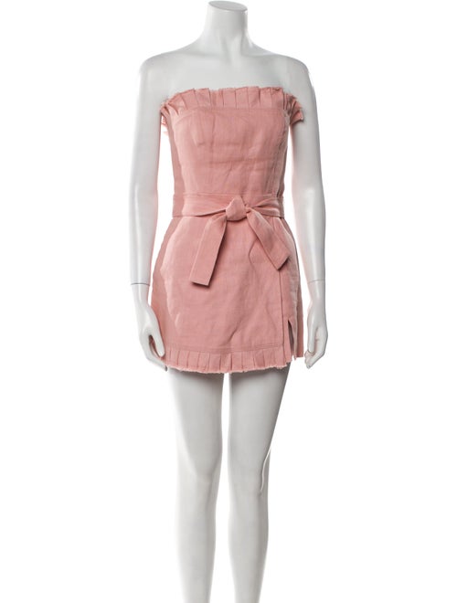 Alexis Linen Strapless Romper